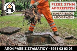 Απόφραξη από ρίζες στην Κηφισιά